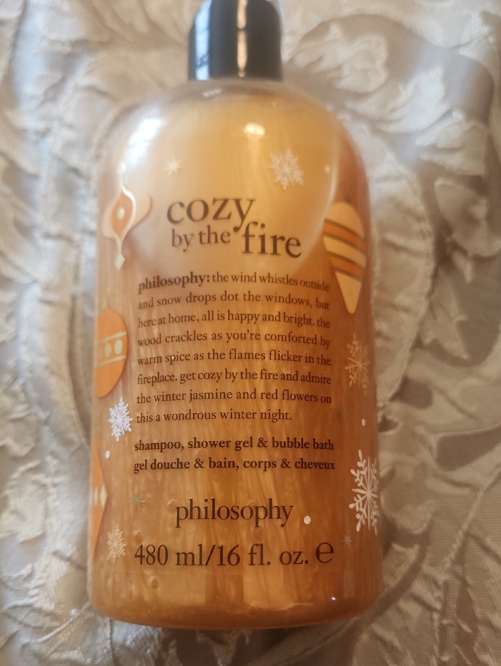 sealed Philosophy Cozy by the Fire Shower Gel